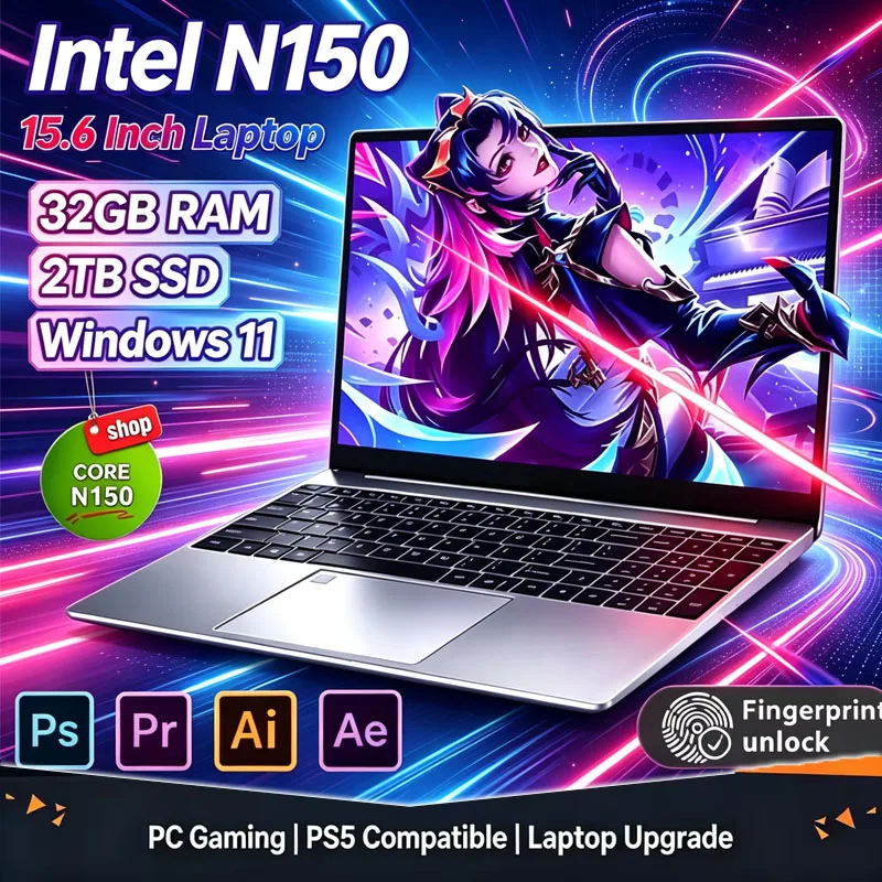 Ssd 1Tb - 2026 New 15.6' Intel N150 Windows