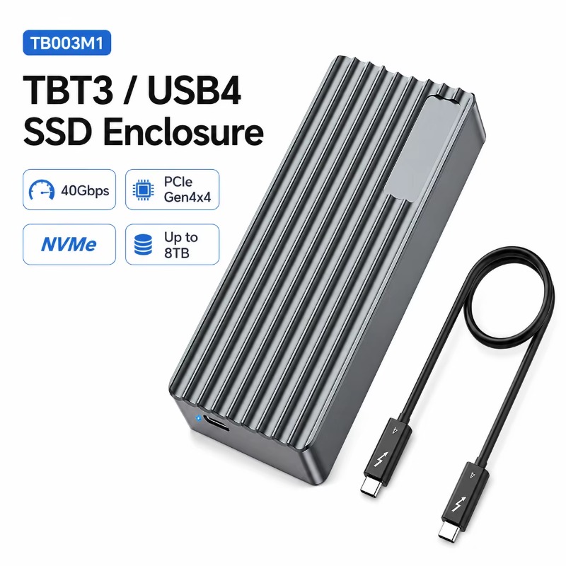 Nvme Ssd - TBT3/USB4 M.2 NVMe SSD Enclosure 40Gbps