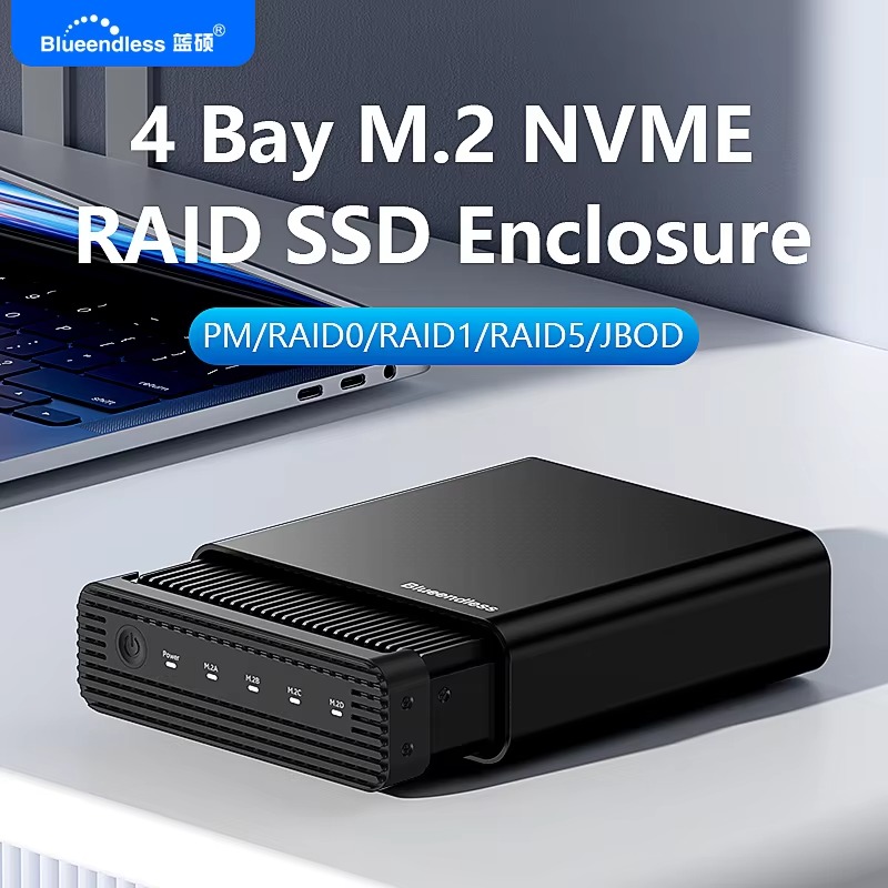 Aluminum M2 4-Bay USB4 Externa - огляд і ціна Nvme Ssd