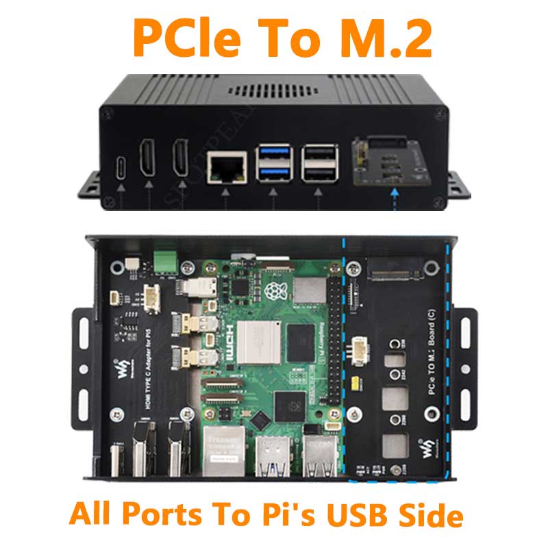 Raspberry Pi 5 Box Case Kit-C  - огляд і ціна Nvme Ssd