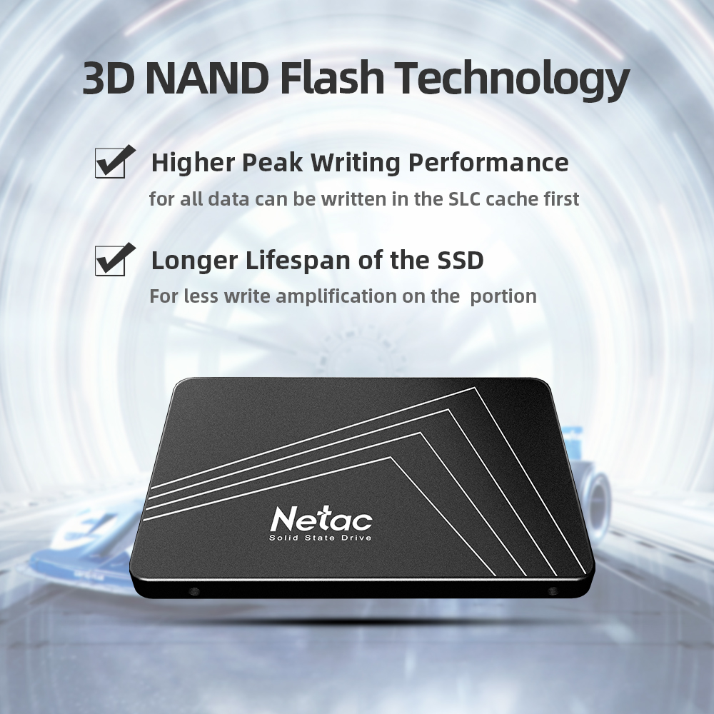 Netac 128gb 256gb 512gb 1tb 2t - огляд і ціна Ssd 500Gb