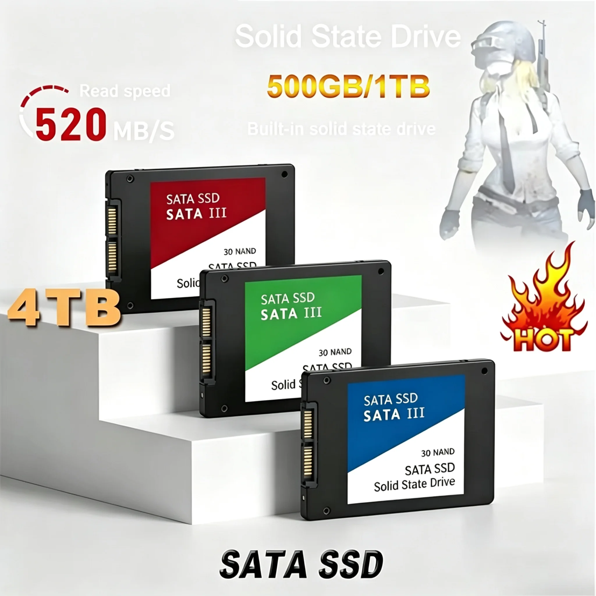 High Speed 500G 1TB 2TB 4TB So - огляд і ціна Ssd 500Gb