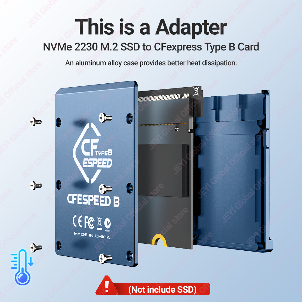 JEYI CF-Express Type-B to M.2  - огляд і ціна Memory Card Ssd