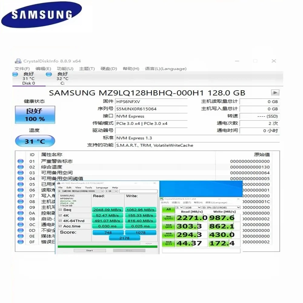 Samsung M.2 2230 SSD PM991a 1T - огляд і ціна Samsung Ssd
