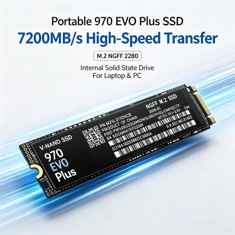 970 EVO plus M.2 NGFF SSD 7200 - огляд і ціна Samsung Ssd