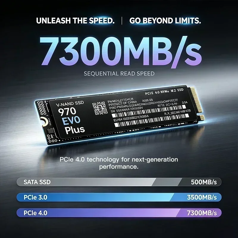970 EVO Plus 7300MB/s 1TB 2TB  - огляд і ціна Samsung Ssd